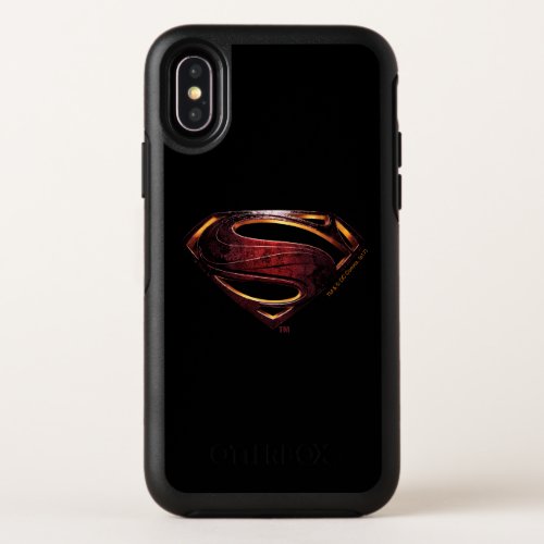 Justice League  Metallic Superman Symbol OtterBox Symmetry iPhone X Case