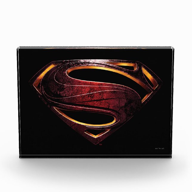 Justice League | Metallic Superman Symbol Photo Block (Front)