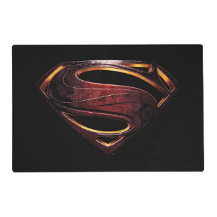 Justice League   Metallic Superman Symbol Placemat