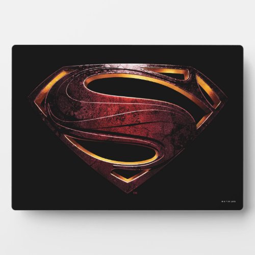 Justice League  Metallic Superman Symbol Plaque