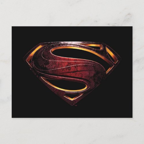 Justice League  Metallic Superman Symbol Postcard