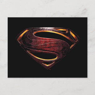Justice League Metallic Superman Symbol Postcard