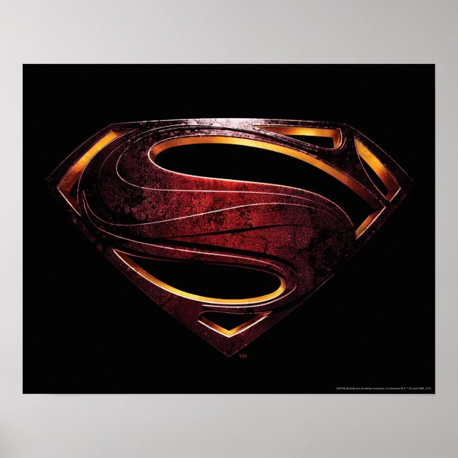 Justice League | Metallic Superman Symbol Poster (Front)