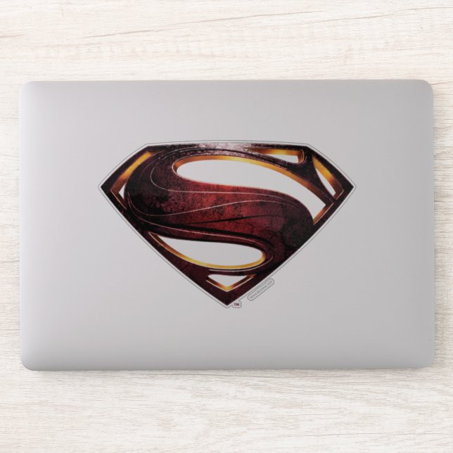 Justice League | Metallic Superman Symbol Sticker (Computer)