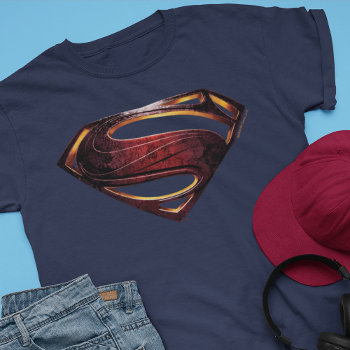 Justice League | Metallic Superman Symbol T-shirt by justiceleague at Zazzle
