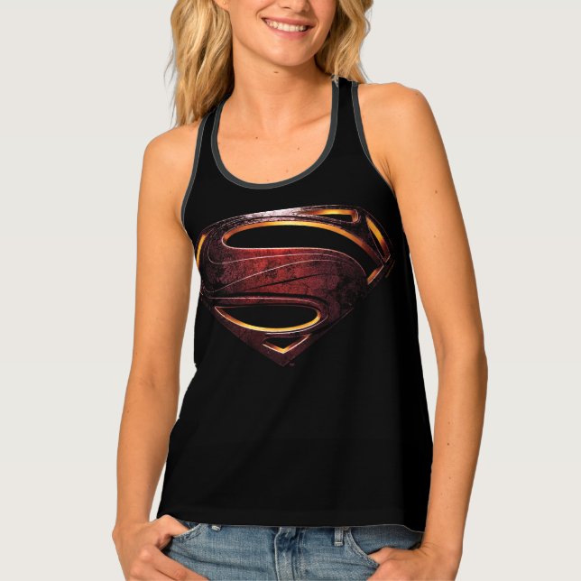 Justice League | Metallic Superman Symbol Tank Top (Front)