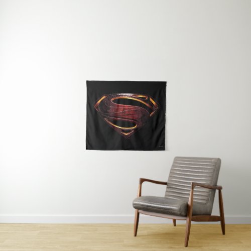 Justice League  Metallic Superman Symbol Tapestry