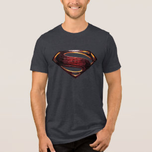 Justice League   Metallic Superman Symbol Tri-Blend Shirt