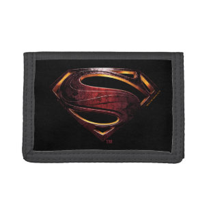 Justice League   Metallic Superman Symbol Trifold Wallet