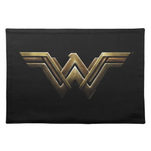 Justice League Metallic Wonder Woman Symbol Cloth Placemat