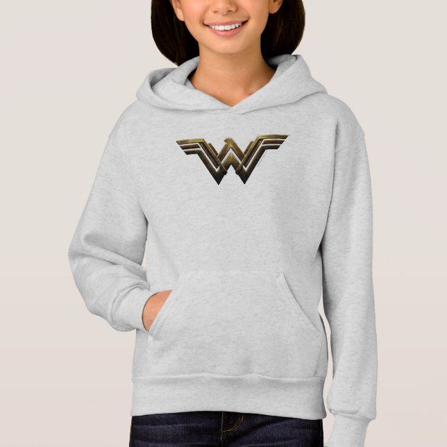 Justice League | Metallic Wonder Woman Symbol Hoodie (Front)