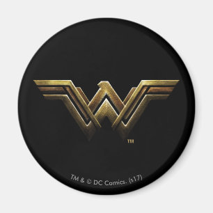 Justice League Metallic Wonder Woman Symbol Magnet