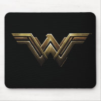 Justice League | Metallic Wonder Woman Symbol Mouse Pad