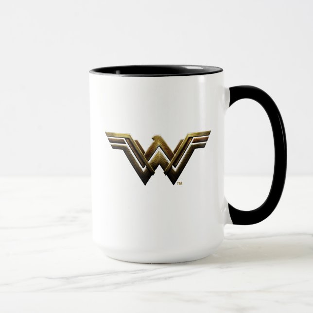 Justice League | Metallic Wonder Woman Symbol Mug (Right)