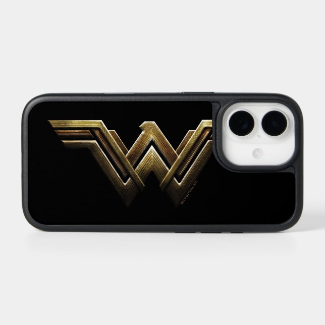 Justice League | Metallic Wonder Woman Symbol Otterbox iPhone Case (Back Horizontal)