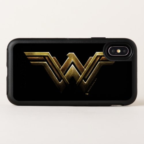 Justice League  Metallic Wonder Woman Symbol OtterBox Symmetry iPhone X Case