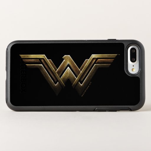 Justice League | Metallic Wonder Woman Symbol OtterBox Symmetry iPhone 8 Plus/7 Plus Case