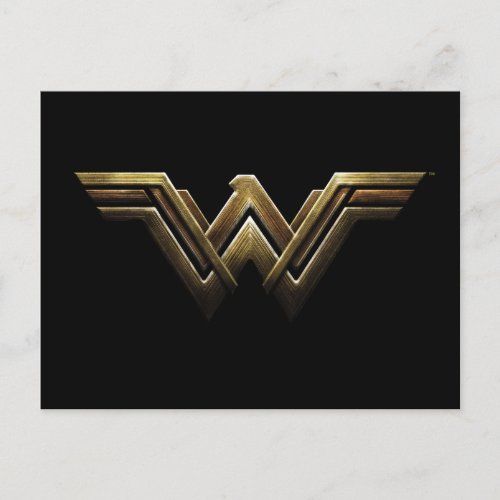 Justice League  Metallic Wonder Woman Symbol Postcard