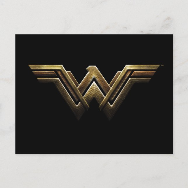 Justice League | Metallic Wonder Woman Symbol Postcard (Front)