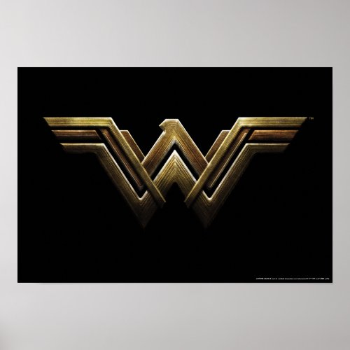 Justice League  Metallic Wonder Woman Symbol Poster
