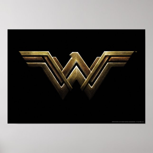 Justice League | Metallic Wonder Woman Symbol Poster (Front)
