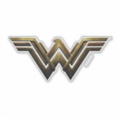 Justice League | Metallic Wonder Woman Symbol Sticker | Zazzle