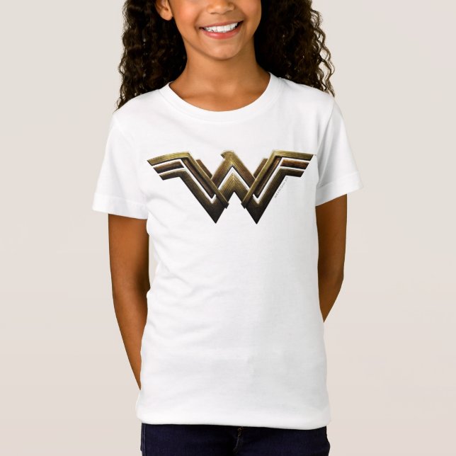 Justice League | Metallic Wonder Woman Symbol T-Shirt (Front)