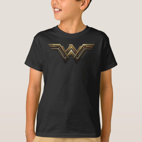 Justice League  Metallic Wonder Woman Symbol T_Shirt