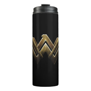 Justice League   Metallic Wonder Woman Symbol Thermal Tumbler