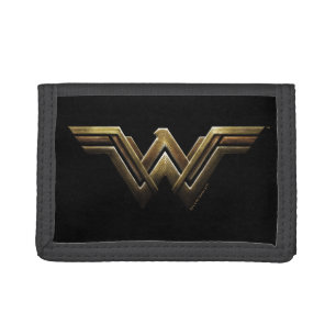 Justice League Metallic Wonder Woman Symbol Tri-fold Wallet
