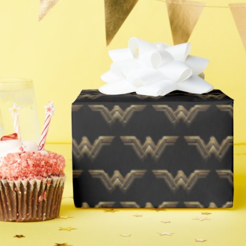 Justice League  Metallic Wonder Woman Symbol Wrapping Paper