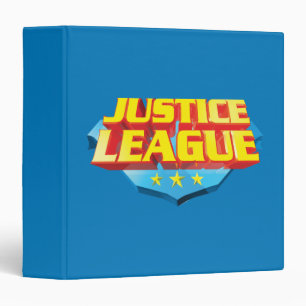 Justice League Name and Shield Logo Binder