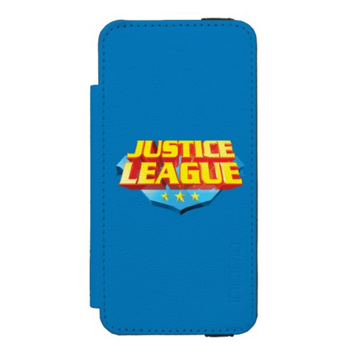 Justice League Name and Shield Logo Wallet Case For iPhone SE55s