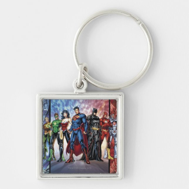 Justice League | New 52 Justice League Line Up Keychain (Front)