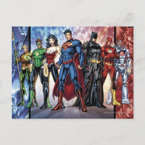 Justice League  New 52 Justice League Line Up Postcard