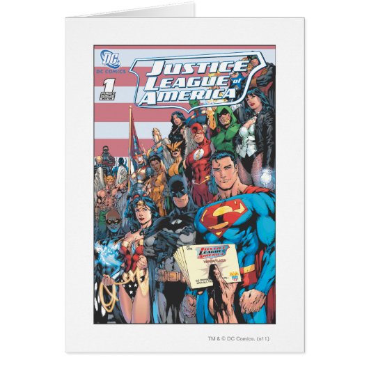 Justice League of America First Issue Cards (Front)