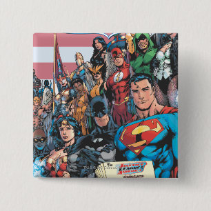 Justice League of America First Issue Pinback Button