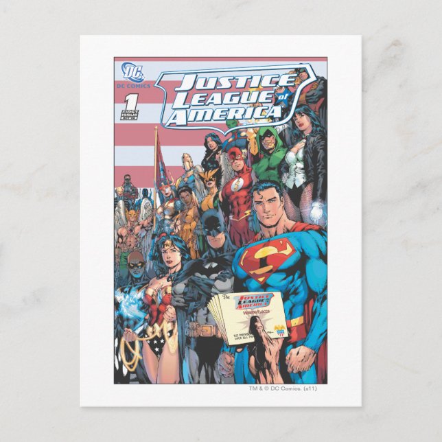 Justice League of America First Issue Postcard (Front)