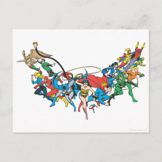 Justice League of America Group 2 Postcard