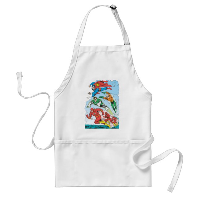 Justice League of America Group 3 Adult Apron (Front)