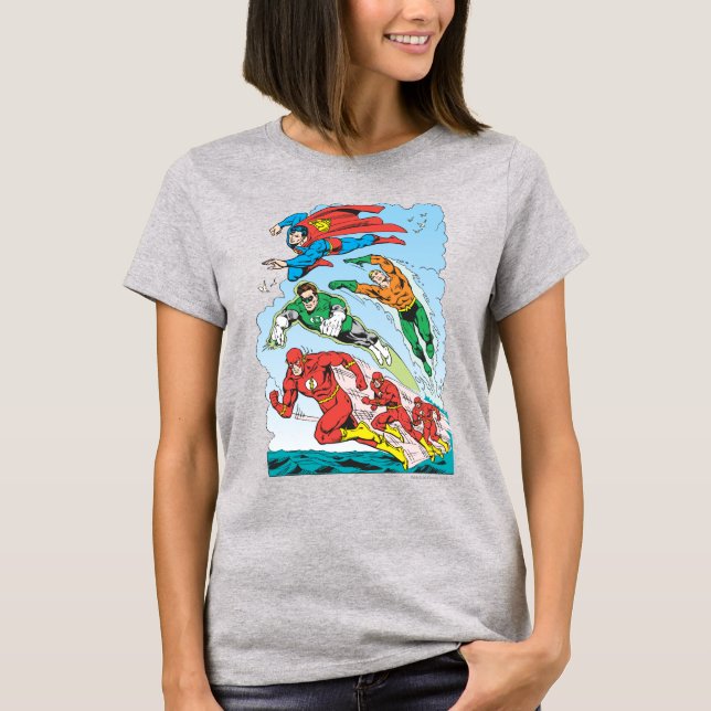 Justice League of America Group 3 T-Shirt (Front)