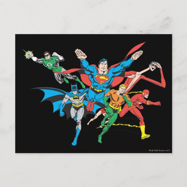 Justice League of America Group 4 Postcard (Front)