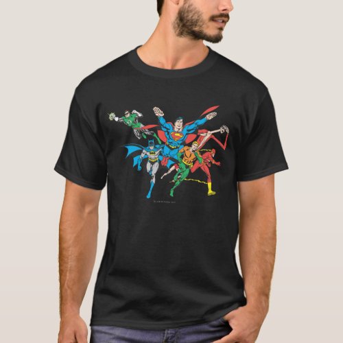 Justice League of America Group 4 T_Shirt