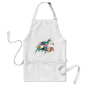 Justice League of America Group 5 Adult Apron