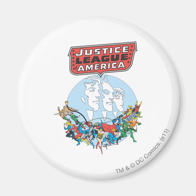 Justice League of America Group Magnet (Front)