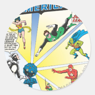 Justice League of America Issue #12 - June Classic Round Sticker