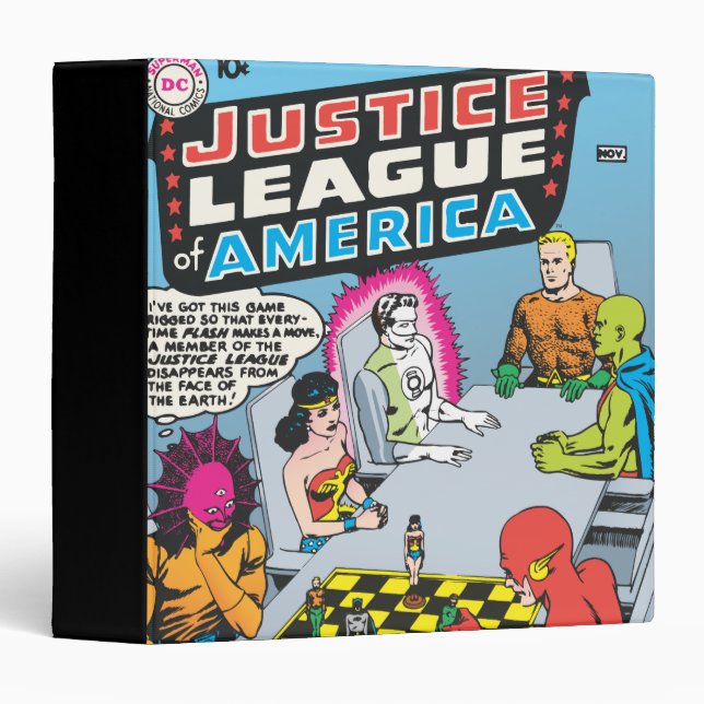 Justice League of America Issue #1 - Nov 3 Ring Binder (Front/Spine)