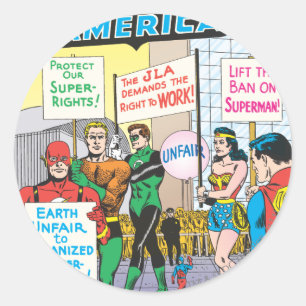 Justice League of America Issue #28 - June Classic Round Sticker