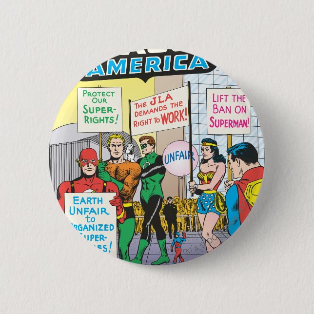 Justice League of America Issue #28 - June Pinback Button (Front)