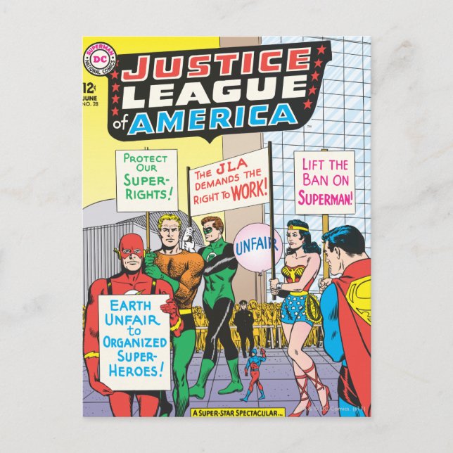 Justice League of America Issue #28 - June Postcard (Front)